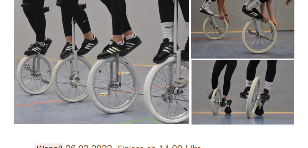 Herzlich Willkommen zur Einrad Gala am 26.3